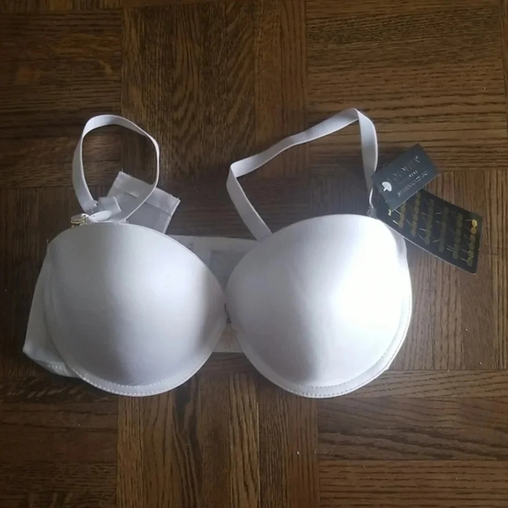 NWT White Push Up Padded Bra  34C - Picture 6 of 9